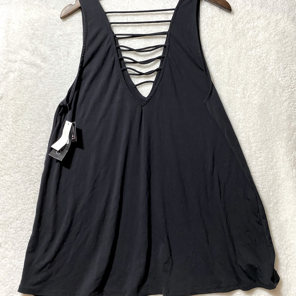 California women’s size medium black coverup dress